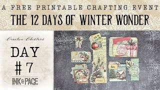 12 Days of Winter Wonder: Day 7 | Free Printable Project| Easy | Beginner Friendly | Ink and Page