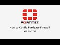 Fortigate Firewall EP3 : วิธีการ Config NAT DNAT PAT