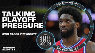 Deciding who is under the most pressure in the NBA Playoffs 🤨 | NBA Crosscourt