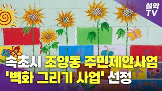 [설악TV] 속초시 2024년 조양동 주민제안사업 '벽화 그리기 사업' 선정