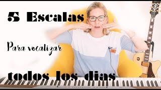 5 escalas para vocalizar todos los días con voz de Pecho