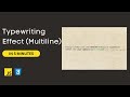 Multiline Text Typing Effect | Typewriter Effect CSS and JavaScript (Multiple Text Line)