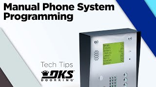 DKS Tech Tips: 1830 Series Telephone Entry Systems – Manually Performing the RS-232 Test