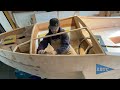 Pocket Ship project. Time-lapse cutting Dorade box inspection ports & some cockpit filleting
