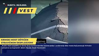 GORI MOST NA KRIMU! NAKON STRAVIČNE EKSPLOZIJE CISTERNE SA GORIVOM IZAZVALE OGROMAN POŽAR! 08.10.