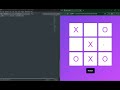 Tic-Tac-Toe Game Using HTML, CSS, JavaScript | Web Development Project
