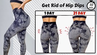 Get Rid of Hip Dips in 21 Days at Home 🔥 10 min Round Booty Workout 🍑 (100% GUARANTEED)