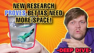 NEW EVIDENCE PROVES BETTA FISH NEED LARGER AQUARIUMS Than Stores & Home Fishkeepers Usually Provide