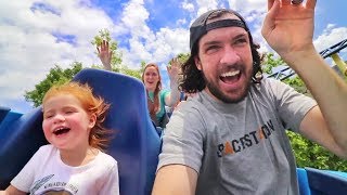 ADLEY’s FIRST ROLLERCOASTER!! Family Fun Day and 45ft drop at the ultimate Amusement Park!