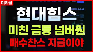 [현대힘스] 조선주의 초대박 기자재 업체는 얼마까지 갈까? 2025년 조선기자재 항상 매수로 대응하세요