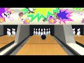 あつまれbowling：ベーシック通し　スコア207　腕をちょっと持ち上げて投げても同じ速度 ´･ω･ 　 あつまれbowling ボウリング