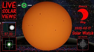 🌞See the Sun through my telescope Live! 🌞| Solar Watch 2025-02-17