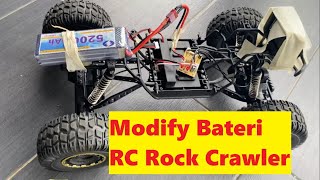 Modify RC Rock Crawler.. Tukar Bateri Power Sikit kepada LiPo.. Baru Puas Hati Main