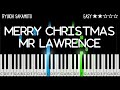 Ryuichi Sakamoto - Merry Christmas Mr Lawrence - EASY Piano Tutorial