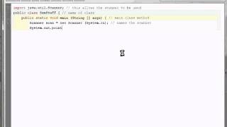How to make a Basic BlueJ Program Using Scanner