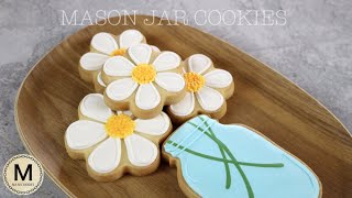 【アイシングクッキー】お花のクッキー作り方 Mason Jar Cookies