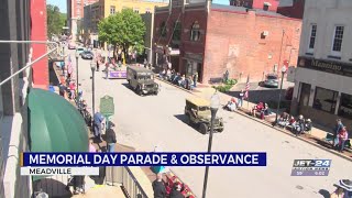 Meadville residents commemorate Memorial Day with parade, ceremony