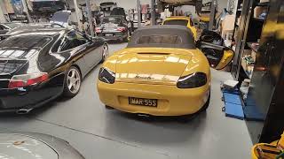 Porsche Boxster 986 - First cold Start-up after cleaning of intake manifold