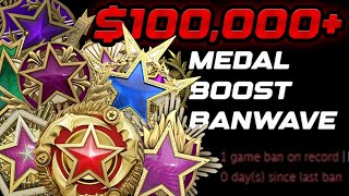 $100,000+ MEDAL BOOSTING BANWAVE?! | MANUAL BAN | CS2