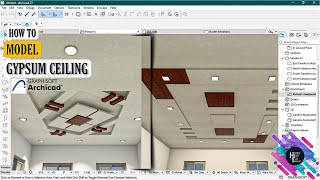 How To Model GYPSUM CEILING in Archicad / POP CEILING || Full Tutorial