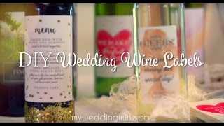 DIY Wedding Wine Labels
