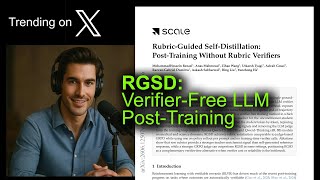 RGSD: Verifier-Free LLM Post-Training