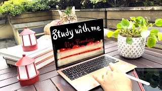 2 HOUR REAL-TIME STUDY WITH ME 📚 Laid Back Hip-Hop Lofi Playlist 🌱 Study With Cat