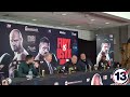 TYSON FURY READY TO SMASH USYK   FURY VS  USYK PRESS CONFERENCE IN MORECAMBE BEFORE SAUDI