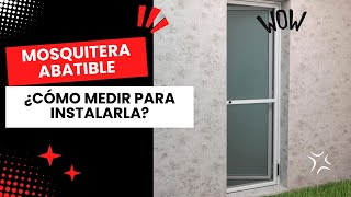 🚪¿Cómo medir para instalar una mosquitera abatible de puerta? 📏