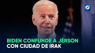 Biden confunde a Jérson con ciudad de Irak