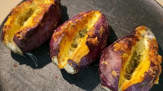 Roasted Sweet Potato With Cheese