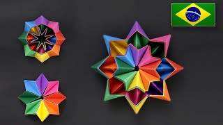 Origami Modular: Estrela Mágica - Brinquedo Relaxante de Papel!