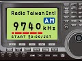 台湾国際放送（rti）2025 01 05　20 00～受信分　9740khz