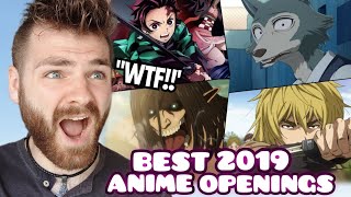 First Time Reacting to The Best ANIME Openings Of 2019 | New Anime Fan!