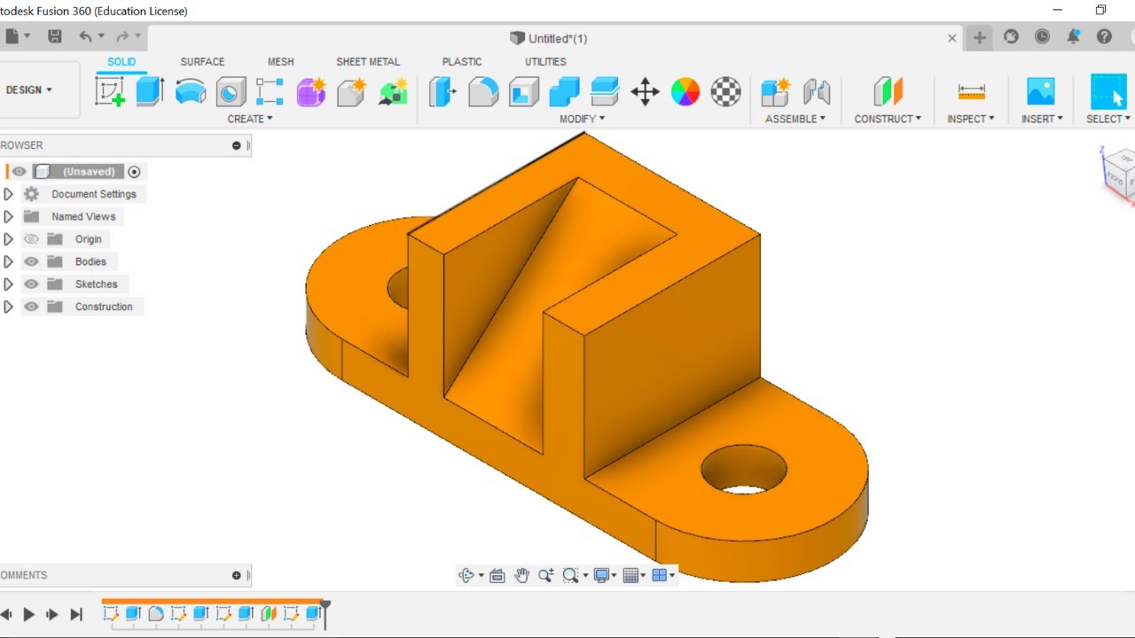 Fusion 360 Beginners Exercises Tutorial | Fusion 360 Beginners ...