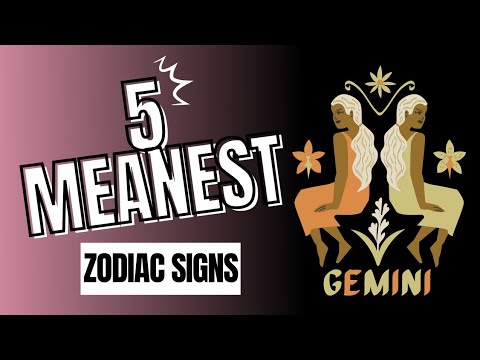 5 Meanest Zodiac Signs - YouTube