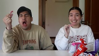 AMERICANS TRY BRITISH SNACKS FOR THE FIRST TIME!! **GONE WRONG**