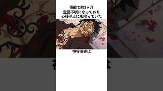 「事故で約1ヶ月意識不明になっていた」神谷浩史に関する雑学　#神谷浩史　#ワンピース  #onepiece #ハチミツとクローバー