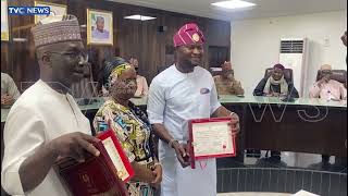 WATCH: Ganduje, Oshiomhole Present As Okpebholo, Idahosa Receive Certificates Of Return