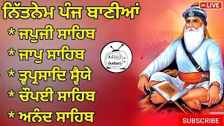 ਗੁਰਬਾਣੀ ਨਿਤਨੇਮ ਪੰਜ ਬਾਣੀਆਂ \\ Nitnem Sahib Full Path \\Nitnem Panj Bania \\ ਨਿਤਨੇਮ | Guru Pyara