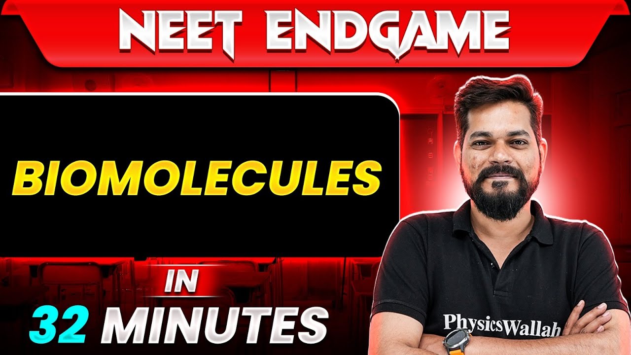 Biomolecules In 32 Minutes Neet 2024 Youtube