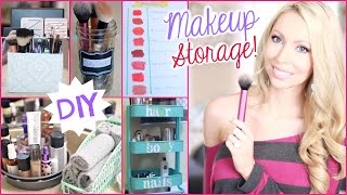 DIY Makeup Storage and Organization Ideas!