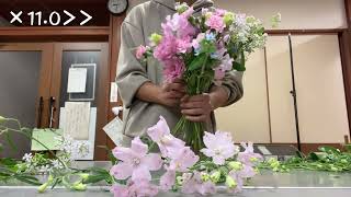 （SNSプロモーション）【生花】春の花束作ってみた