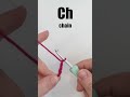 How to Crochet Chain Stitch: ch #easycrochet