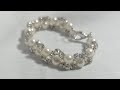 Diy Diamond Bracelet mix Pearl || Beaded Bracelet Tutorial