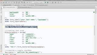 CodeIgniter Form Helper