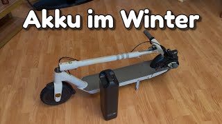 E Scooter Akku im Winter - So übersteht er den Winter !!