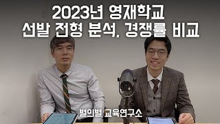 2023 영재학교 입시, 영재학교 선발시험, 경쟁률 분석