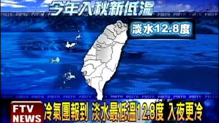 清晨淡水最低溫12.8度 入夜更冷－民視新聞