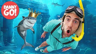 Sharks in the Water 2: Rise of the Shark King! 🦈 Floor is Lava Game | Danny Go!